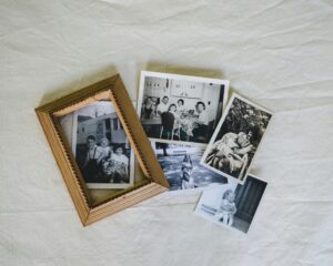 displaying family photos